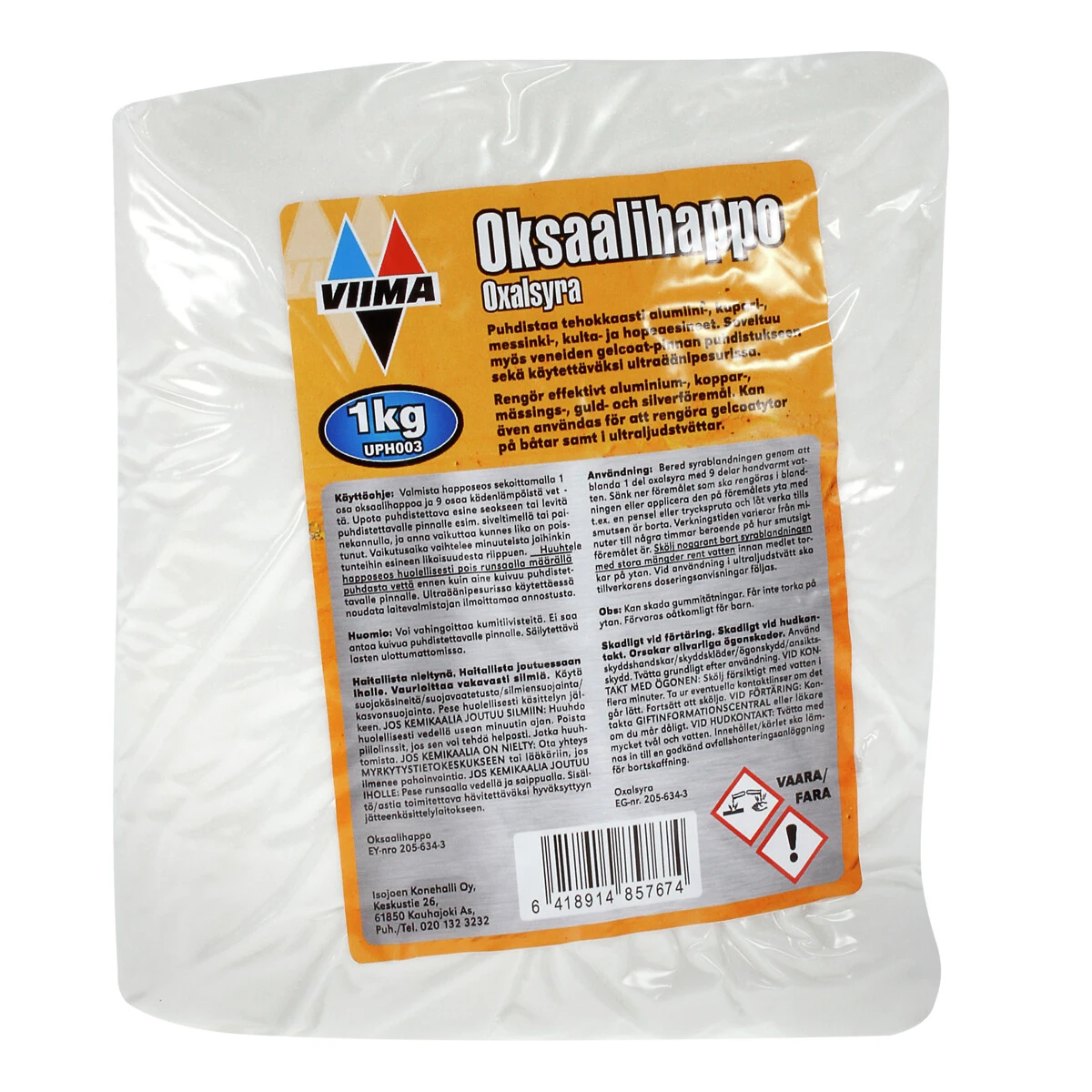 Oksaalihappo 1kg UPH003