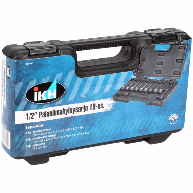 IKH Hylsysarja 1/2" Torx Uros/Naaras 19-os.