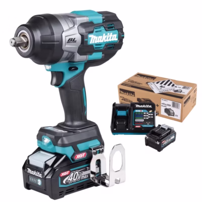 Makita TW002GZ iskevä mutteriväännin + akku‑laturipaketti